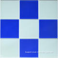 glass tile white and blue for pool